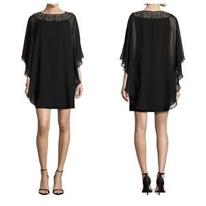 Xscape | Embellished Overlay Dress